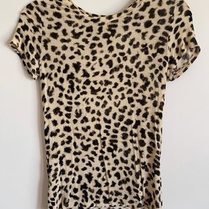 Express cheetah print tshirt